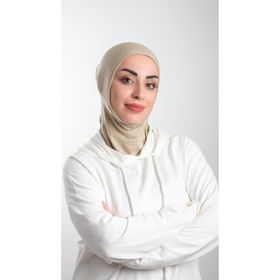 Hürrem Bone 2113_12 Bej Sandy Kumaş Spor Hijab Pratik Hazır Geçmeli Tesettür Bone