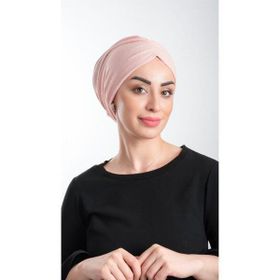 Hürrem Bone 2116_06 Pudra Fukuro Simli Büzgülü Pratik Hazır Geçmeli Tesettür Bone