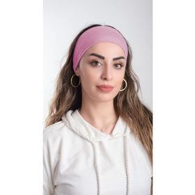 Hürrem Bone 3007_06 Pudra Viskon Kumaş Sade Pratik Hazır Geçmeli Tesettür Bone