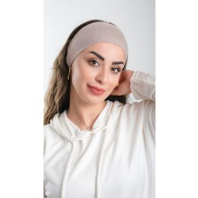 Hürrem Bone 3007_10 Vizon Viskon Kumaş Sade Pratik Hazır Geçmeli Tesettür Bone