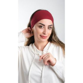 Hürrem Bone 3007_16 Bordo Viskon Kumaş Sade Pratik Hazır Geçmeli Tesettür Bone