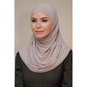 Hürrem Bone Sandy Kendinden Boneli Bej Geçmeli Eşarp