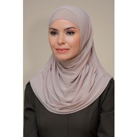 Hürrem Bone Sandy Kendinden Boneli Bej Geçmeli Eşarp