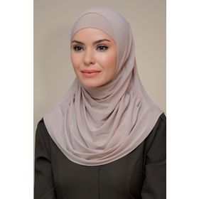 Hürrem Bone Sandy Kendinden Boneli Bej Geçmeli Eşarp