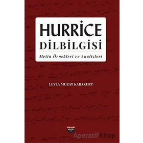 Hurrice Dilbilgisi Leyla Murat Karakurt