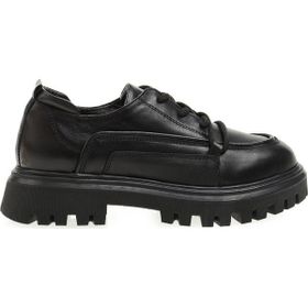 Hush Puppies HP-370-012 Deri Siyah Kadın Düz Ayakkabı