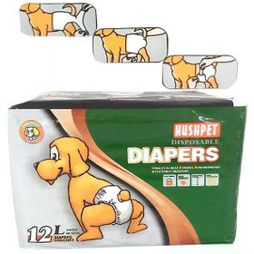 Hushpet 12'li L Ultra Emici Antibakteriyel Köpek Bezi