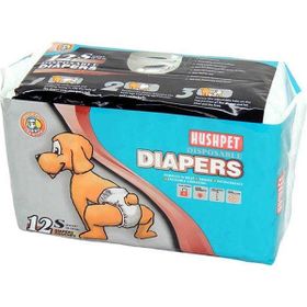 Hushpet 12'li Large Diapers Köpek Çiş Pedi