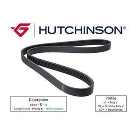 Hutchınson 6PK873S 873 SK 6 Ducato-Jumper-Boxer-Transit 2.2 TDCİ Kanallı Kayış