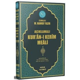 Huzur Yayınevi Açıklamalı Kur'an-ı Kerim Meali - Orta Boy