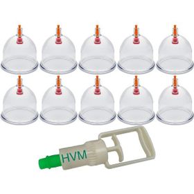 Hvm 10 Adet 7 cm Hacamat Kupası ve Hacamat Pompası