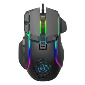 HXSJ S700 Siyah 12800 Dpı 10 Düğmeli USB Kablolu Programlanabilir Gaming Mouse