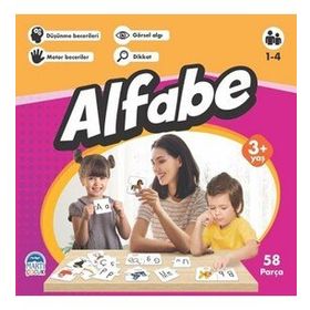 HYD 3D Büyük Harf Alfabe Bul Tak Çocuk Eğitici Oyuncak Ahşap Yapboz