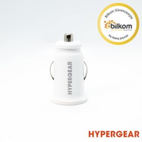 Hypergear 2.1A 2x Beyaz Hızlı Araç Şarj Aleti Başlığı