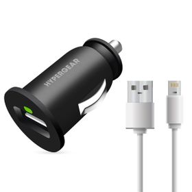 Hypergear 2.1A 2X iPhone Uyumlu Lightning Siyah Hızlı Araç Şarj Aleti Set