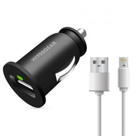 Hypergear 2.1A 2X iPhone Uyumlu Lightning Siyah Hızlı Araç Şarj Aleti Set
