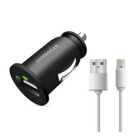 Hypergear 2.1A 2X iPhone Uyumlu Lightning Siyah Hızlı Araç Şarj Aleti Set