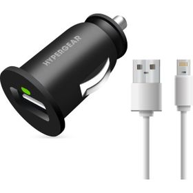Hypergear 2.1A 2X iPhone Uyumlu Lightning Siyah Hızlı Araç Şarj Aleti Set