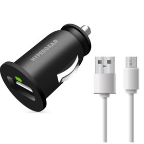 Hypergear 2.1a 2x Micro Kablo Siyah Hızlı Araç Şarj Aleti Set