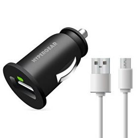 Hypergear 2.1a 2x Micro Kablo Siyah Hızlı Araç Şarj Aleti Set