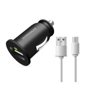 Hypergear 2.1a 2x Micro Kablo Siyah Hızlı Araç Şarj Aleti Set