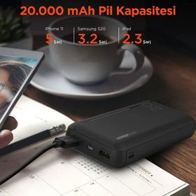Hypergear 20000 Mah Dual Usb Siyah Powerbank