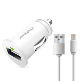 Hypergear 2x İphone Uyumlu Lightning Kablo Beyaz Hızlı Araç Şarj Aleti Set