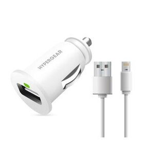 Hypergear 2x İphone Uyumlu Lightning Kablo Beyaz Hızlı Araç Şarj Aleti Set