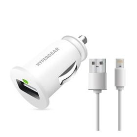 Hypergear 2x İphone Uyumlu Lightning Kablo Beyaz Hızlı Araç Şarj Aleti Set