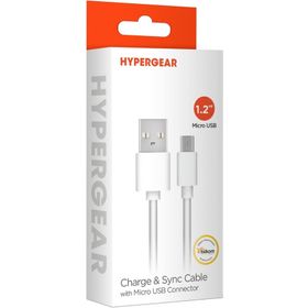 Hypergear Beyaz Micro USB Kablo