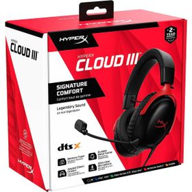 HyperX 727A9AA Cloud III Siyah Kırmızı Kablolu Kulak Üstü Oyuncu Kulaklığı
