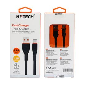 Hytech Beyaz 2 m 2.4A Type-C Şarj Kablosu