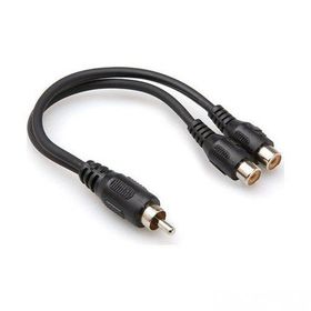 Hytech HY-B100 RCA to 2xRCA Dişi 30 cm Ara Ses Kablosu