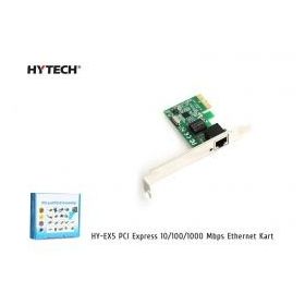 Hytech HY-EX5 PCI Express 10-100-1000 Mbps Ethernet Kartı