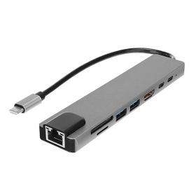 Hytech HY-USBC83 4K 30 Hz Gri Metal Type-C Adaptör