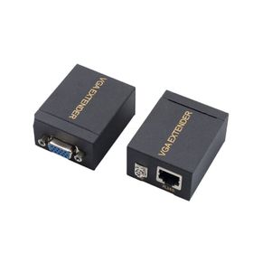 Hytech HY-VGAEX60 60 mt VGA Extender CAT5E/CAT6 Siyah Kablo Uzatıcı