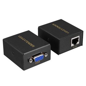 Hytech HY-VGAEX60 60 mt VGA Extender CAT5E/CAT6 Siyah Kablo Uzatıcı