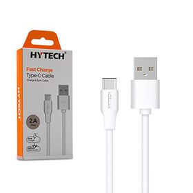 Hytech HY-X105 1m 2A Type-C Siyah Şarj Kablosu