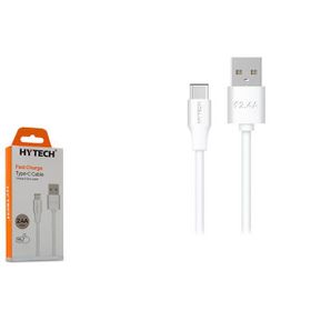 Hytech HY-X108 1m 2.4A Type-C Siyah Şarj Kablosu