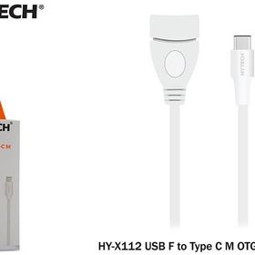 Hytech HY-X112 Beyaz USB F to Type C M OTG Çevirici