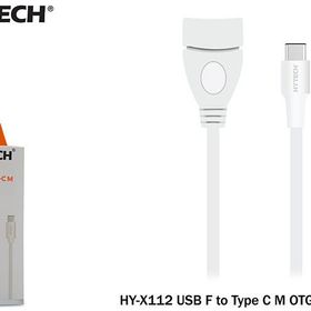 Hytech HY-X112 Beyaz USB F to Type C M OTG Çevirici