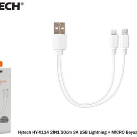 Hytech HY-X114 2in1 20cm 3A Usb Lightning