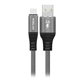 Hytech HY-X210 Gri Micro Usb 3A 1 mt Data ve Şarj Kablosu
