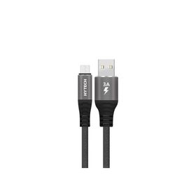 Hytech HY-X2102M 3A Micro Usb 2 m Gri Data Sarj Kablosu