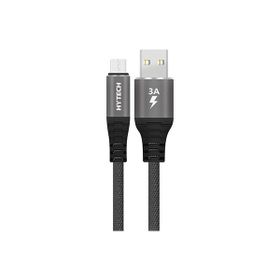Hytech HY-X2102M 3A Micro Usb 2 m Gri Data Sarj Kablosu