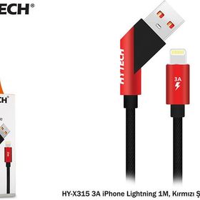 Hytech HY-X315 3A 1 m Kırmızı Şarj Kablosu