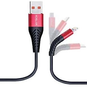 Hytech HY-X330 1.2 m 3A Lightning Kırmızı-Siyah Data Kablosu