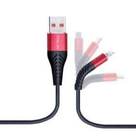 Hytech HY-X330 1.2 m 3A Lightning Kırmızı-Siyah Data Kablosu