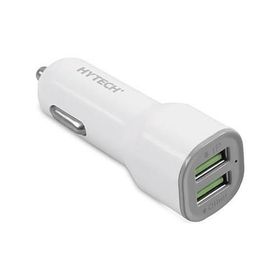 Hytech HY-X40 Beyaz 3.4A Hızlı Şarj 2 USB Araç Şarjı