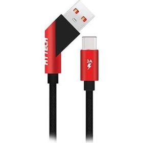 Hytech HY-X415 3A Type-C 1 m Siyah Data Şarj Kablosu